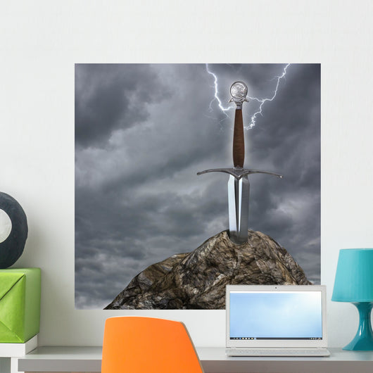 Sword Stone Wall Mural