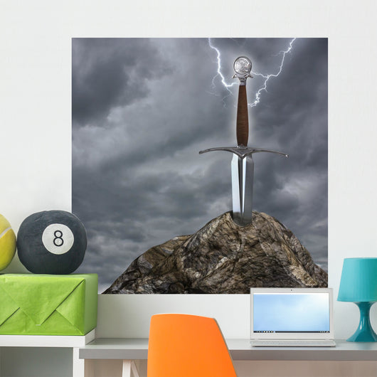Sword Stone Wall Mural