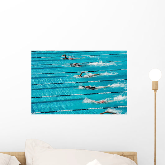 competitive swimming Wall Mural