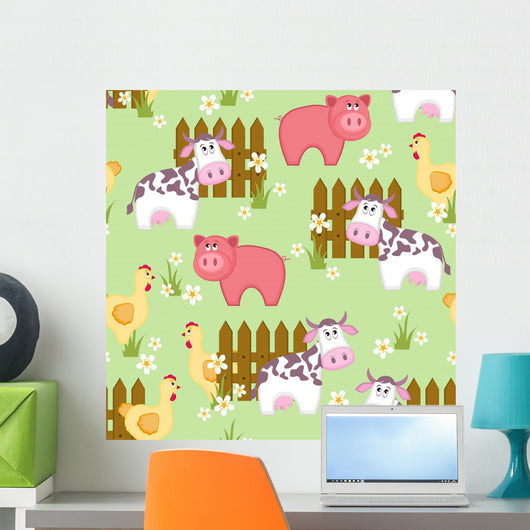 Country Style Seamless Pattern Wall Decal