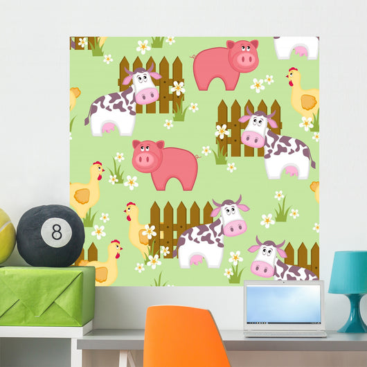 Country Style Seamless Pattern Wall Decal
