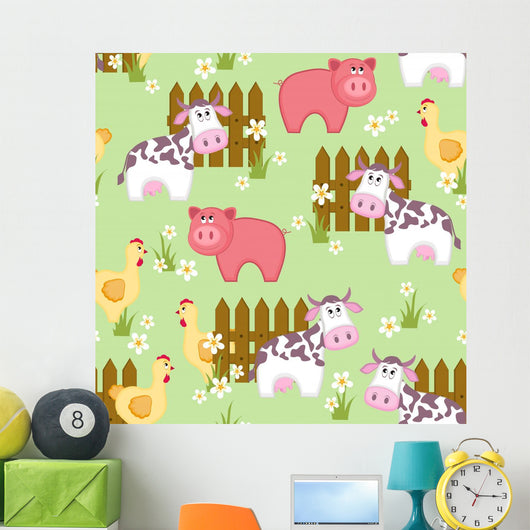 Country Style Seamless Pattern Wall Decal