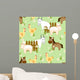 Village Style Seamless Pattern Wall Decal