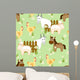Village Style Seamless Pattern Wall Decal