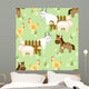 Village Style Seamless Pattern Wall Decal