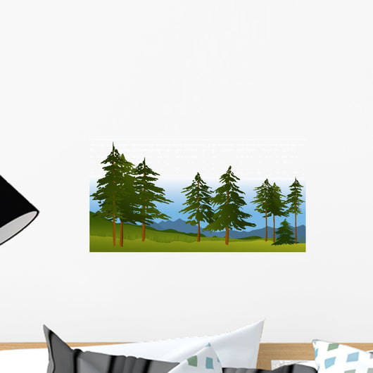 Green forest Wall Mural