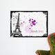 Eiffel Post Card Vector