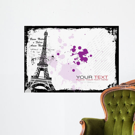 Eiffel Post Card Vector