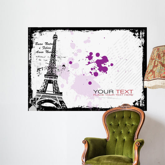 Eiffel Post Card Vector