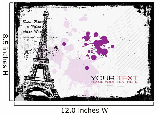 Eiffel Post Card Vector