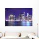 manhattan skyline at night lights, nyc Wall Mural
