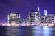 manhattan skyline at night lights, nyc Wall Mural