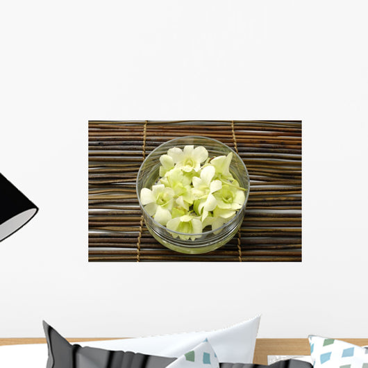 Flowers at Spa Salon-bamboo Mat Wall Mural