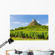 Solutre Rock with vineyards, Burgundy, France Wall Mural