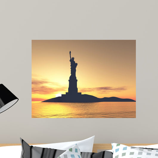 Liberty Statue Silhouette Wall Decal