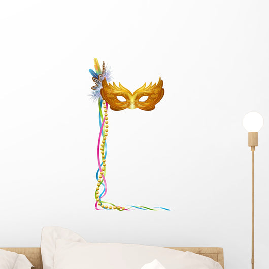 Carnival Venetian Mask isolated Wall Decal