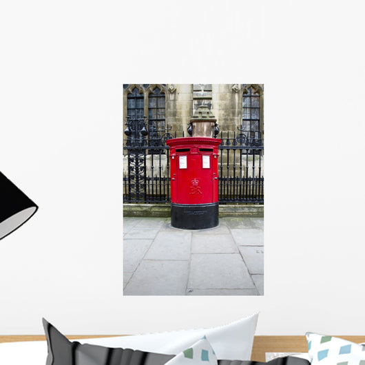 Traditional British Post Box Wall Mural