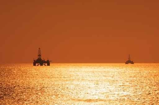 Two Offshore Oil Rigs Wall Decal