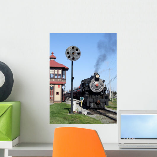 steam engine signal interlock Wall Mural