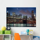 Brooklyn Bridge at night Wall Mural
