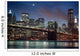 Brooklyn Bridge at night Wall Mural