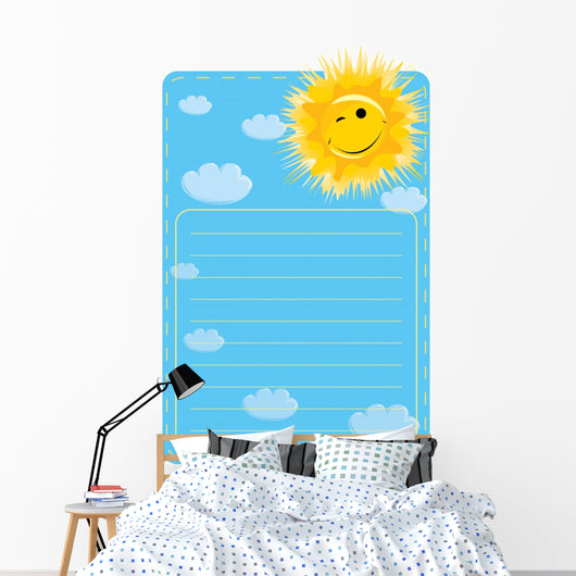 Label with Picture Sun