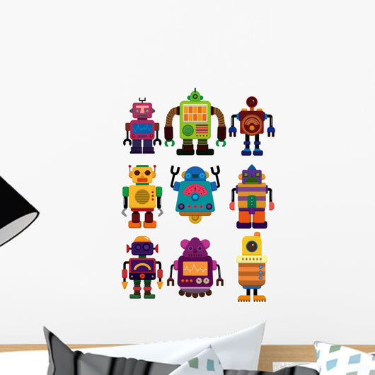 Cartoon Color Robot Icon