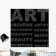 ART. Vector word collection. Wordcloud illustration. Wall Mural