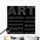 ART. Vector word collection. Wordcloud illustration. Wall Mural