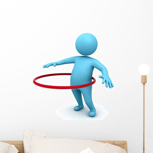 Hula Hoop Exercise Wall Decal