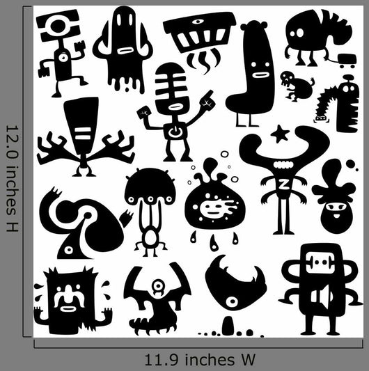 funny monsters Wall Decal