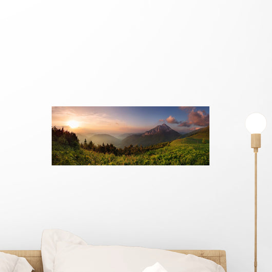 Roszutec peak in sunset - Slovakia mountain Fatra Wall Mural
