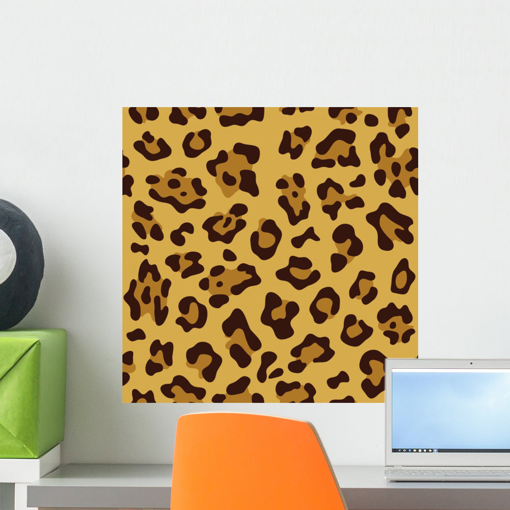 Seamless Animal Print Wall Decal Wallmonkeys