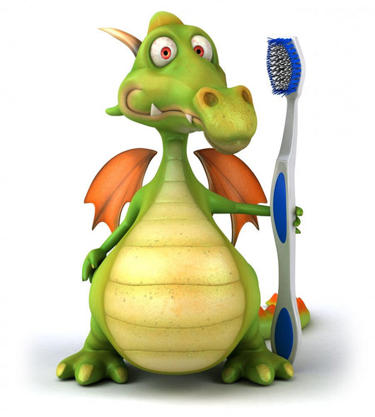 Dragon Et Brosse Dents Wall Decal