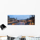 Paris - view from Pont Neuf bridge at night Wall Mural