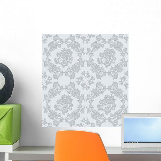 Seamless Ornament Floral Gray