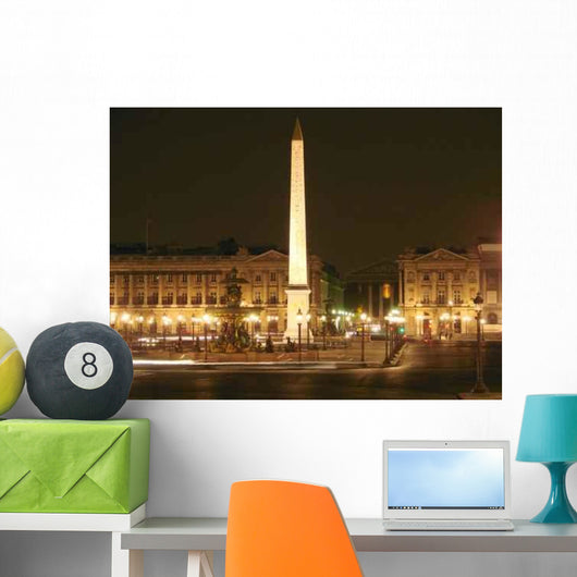 Place La Concorde Nuit Wall Decal Design 1