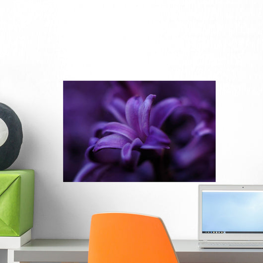 Macro Purple Flower Wall Decal