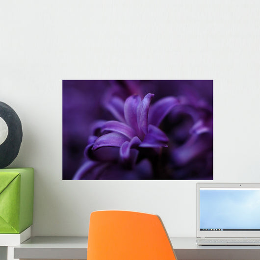 Macro Purple Flower Wall Mural