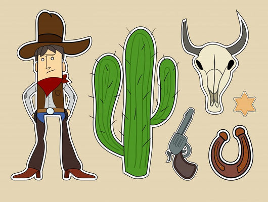 Vector Wild West Elements