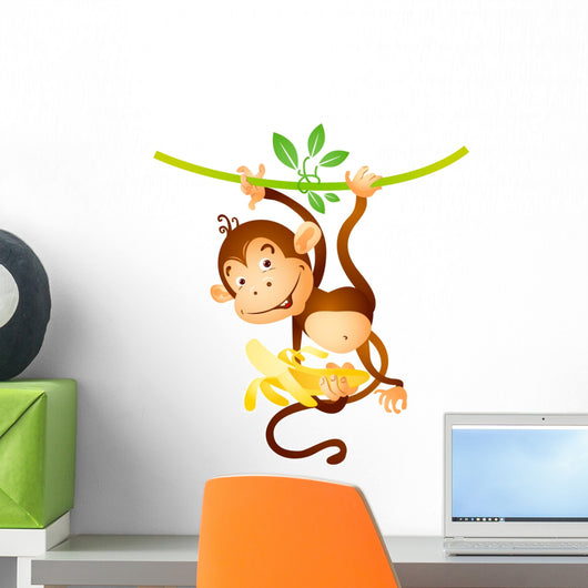 Monkey on liana Wall Decal
