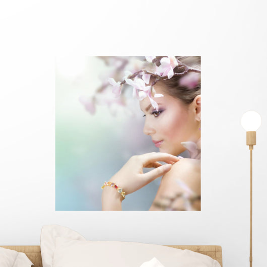 Beautiful Girl with Flower