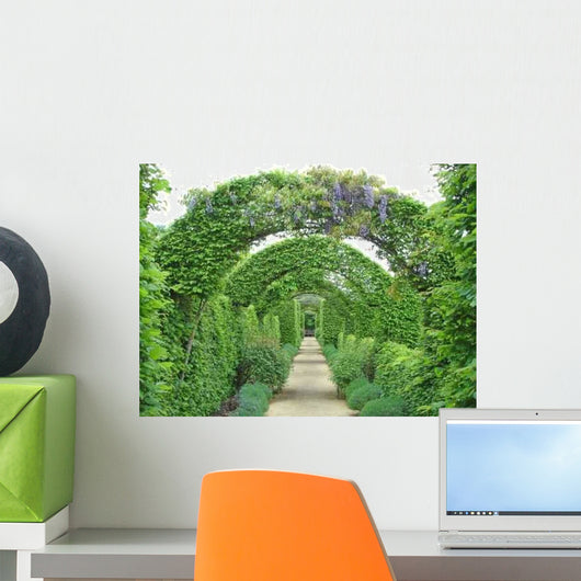 Garden Path under Flowers Wall Decal