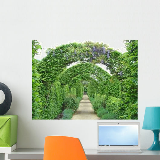 Garden Path under Flowers Wall Decal