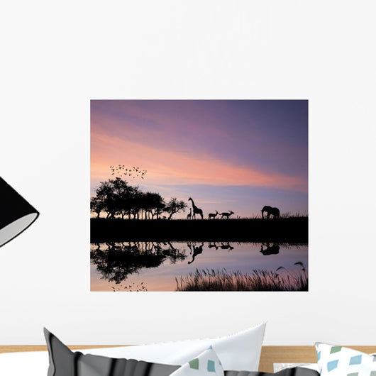 Safari in Africa Wild Animals Wall Mural