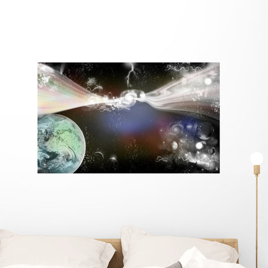 Outer Space Solar System Wall Mural