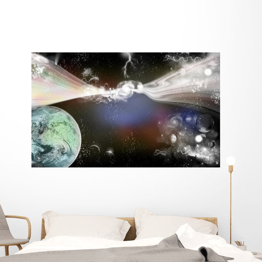 Outer Space Solar System Wall Mural