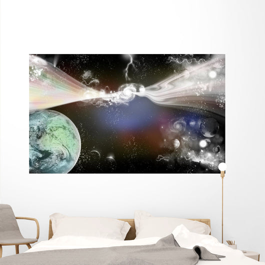 Outer Space Solar System Wall Mural
