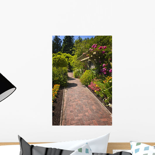 Flower Garden with Paved