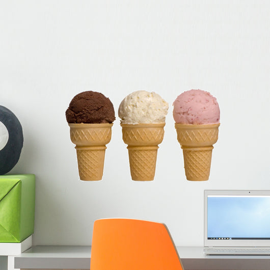 ice cream flavors Wall Decal